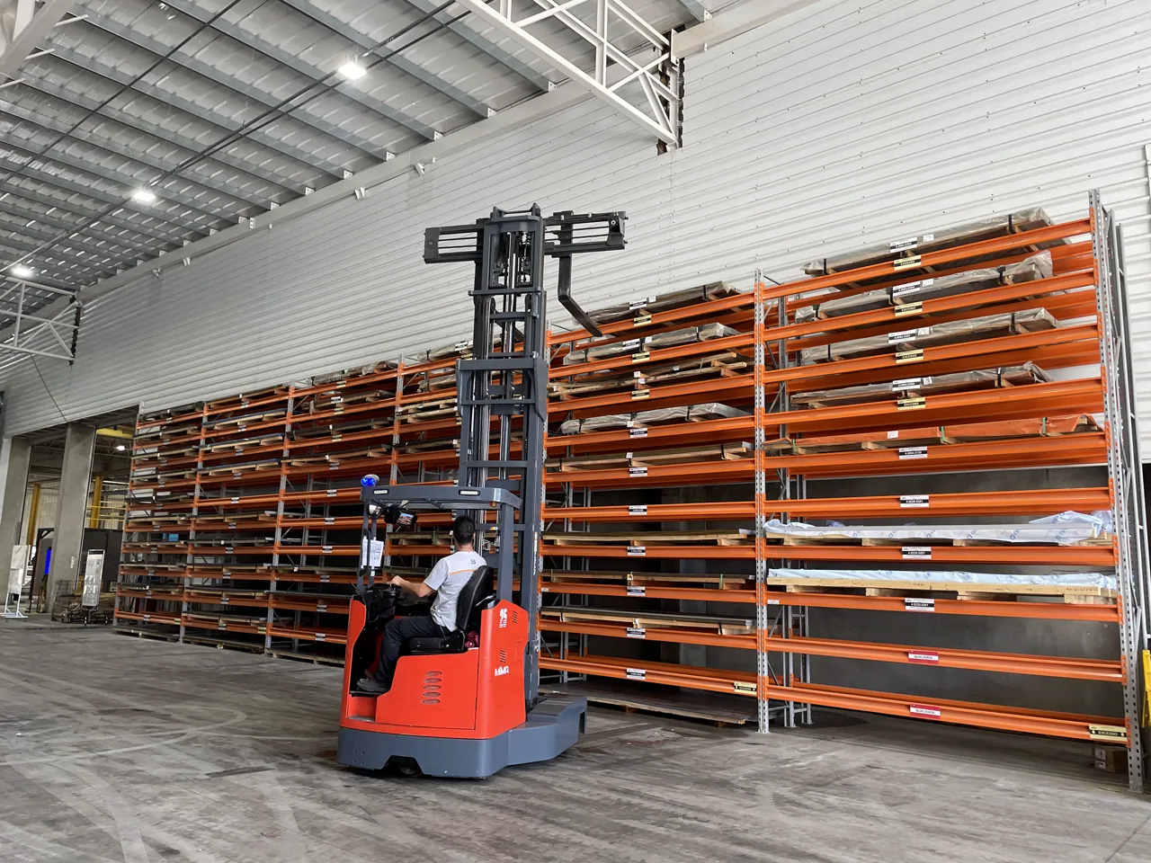 Porta Pallet para Chapas — estrutura completa