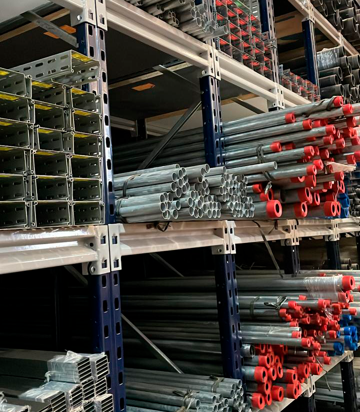 Porta Tubos Industrial para armazenagem de tubos e barras — Metalúrgica Hentges